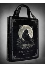 Restyle Gothic tassen Steampunk tassen - Zwarte Gothic Boek Handtas met Raaf  Magic Spells