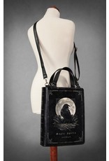 Restyle Gothic bags Steampunk bags - Black Gothic Book Handbag, Raven moon Magic Spells