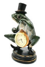 Trukado Giftware & Lifestyle - Frog with Top Hat and Clock figurine 21cm