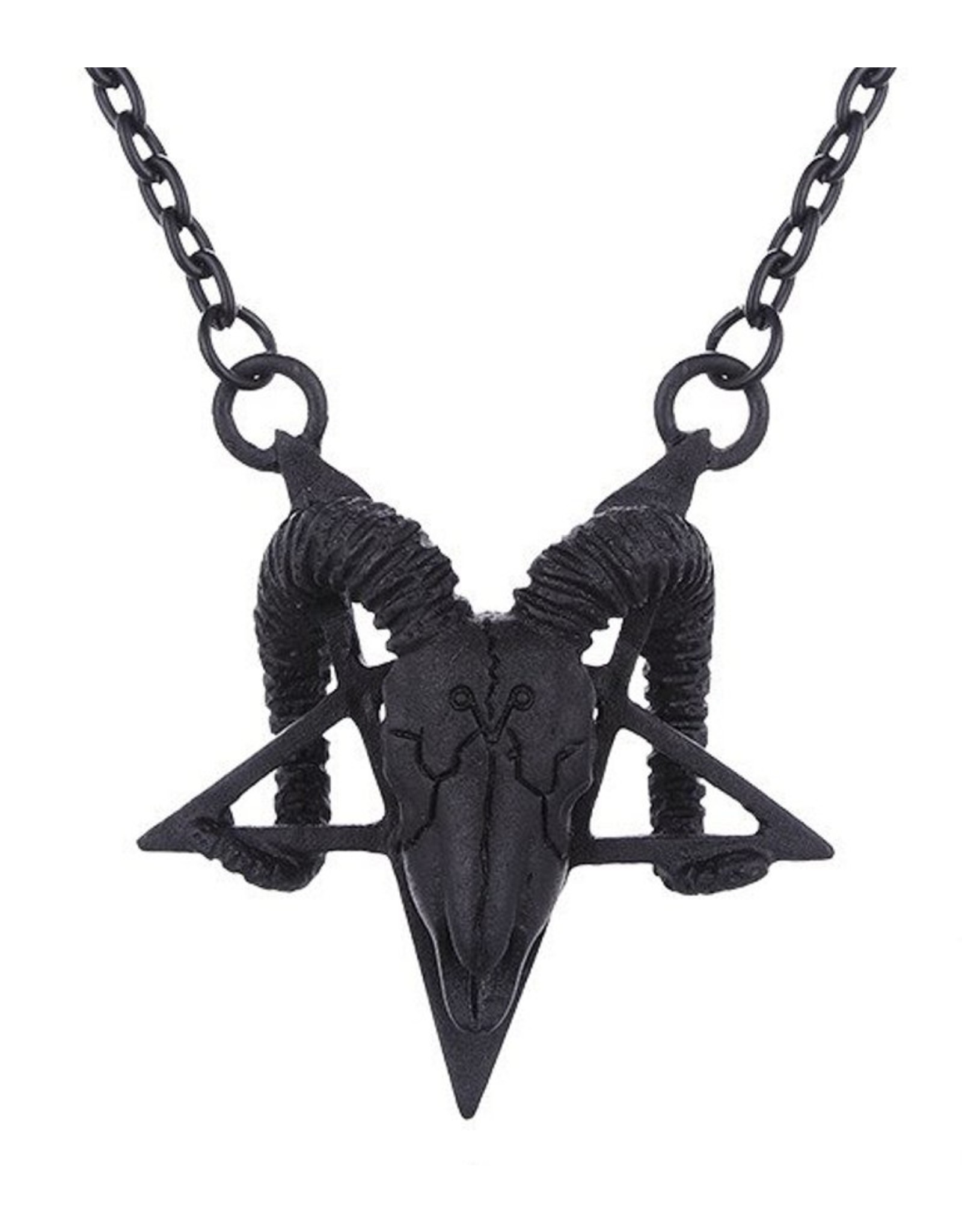 Restyle Jewellery -   Ram Skull necklace Restyle (black)