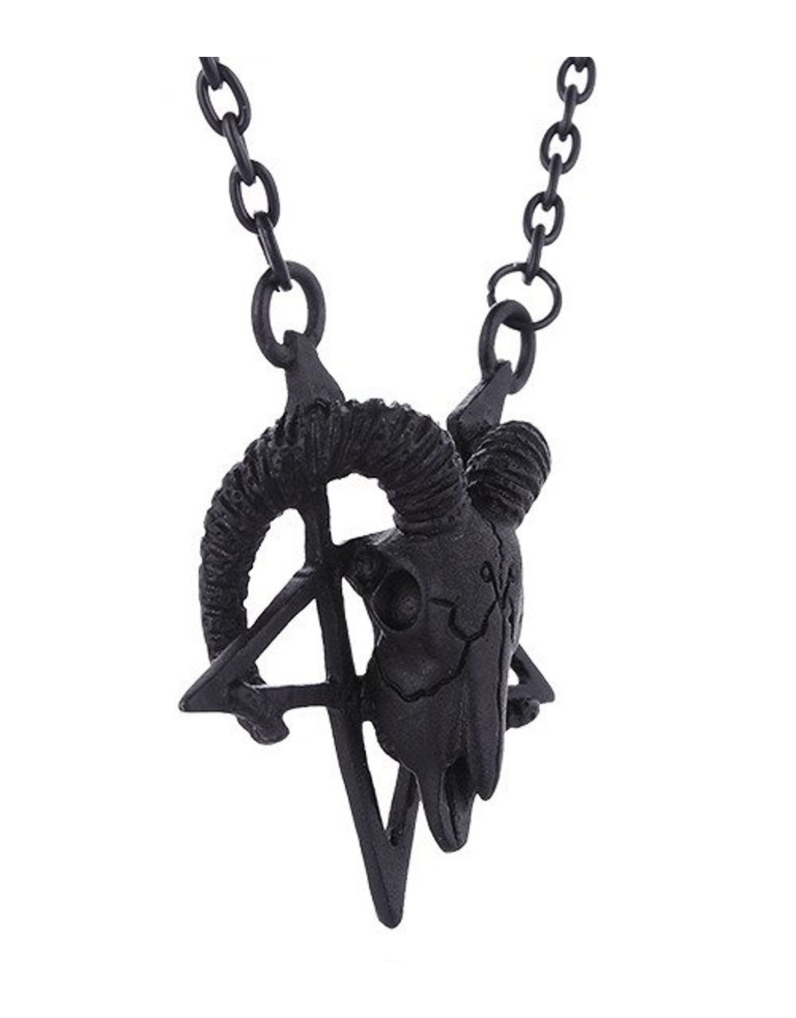 Restyle Jewellery -   Ram Skull necklace Restyle (black)