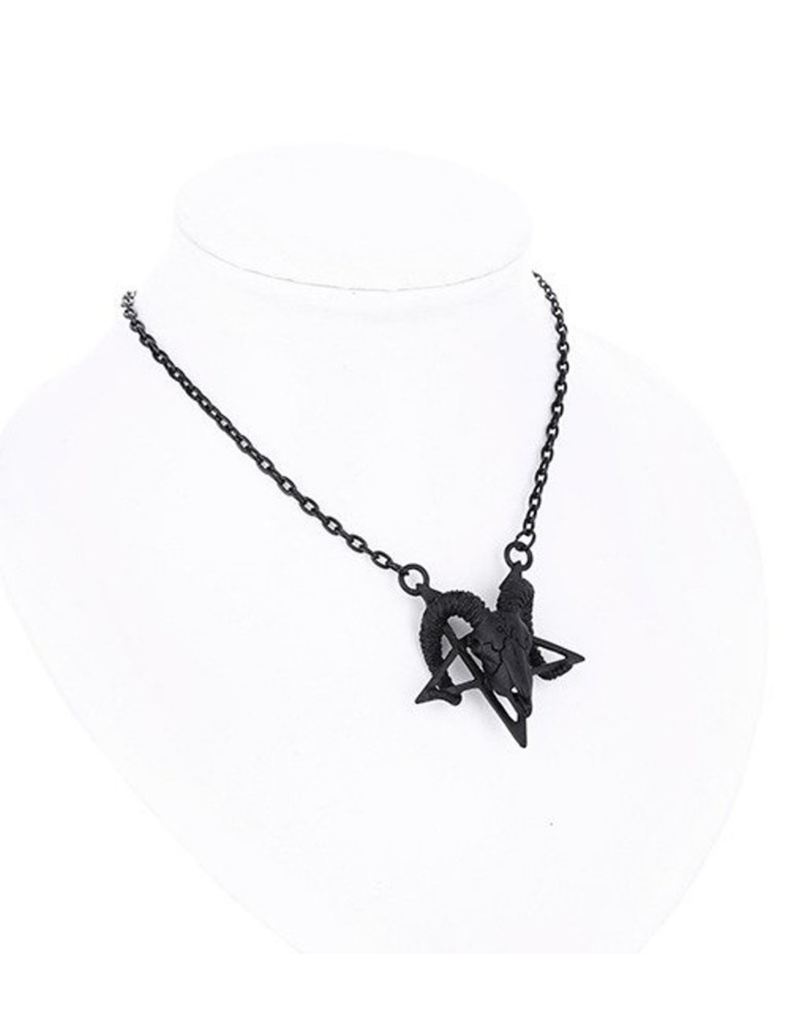 Restyle Jewellery -   Ram Skull necklace Restyle (black)