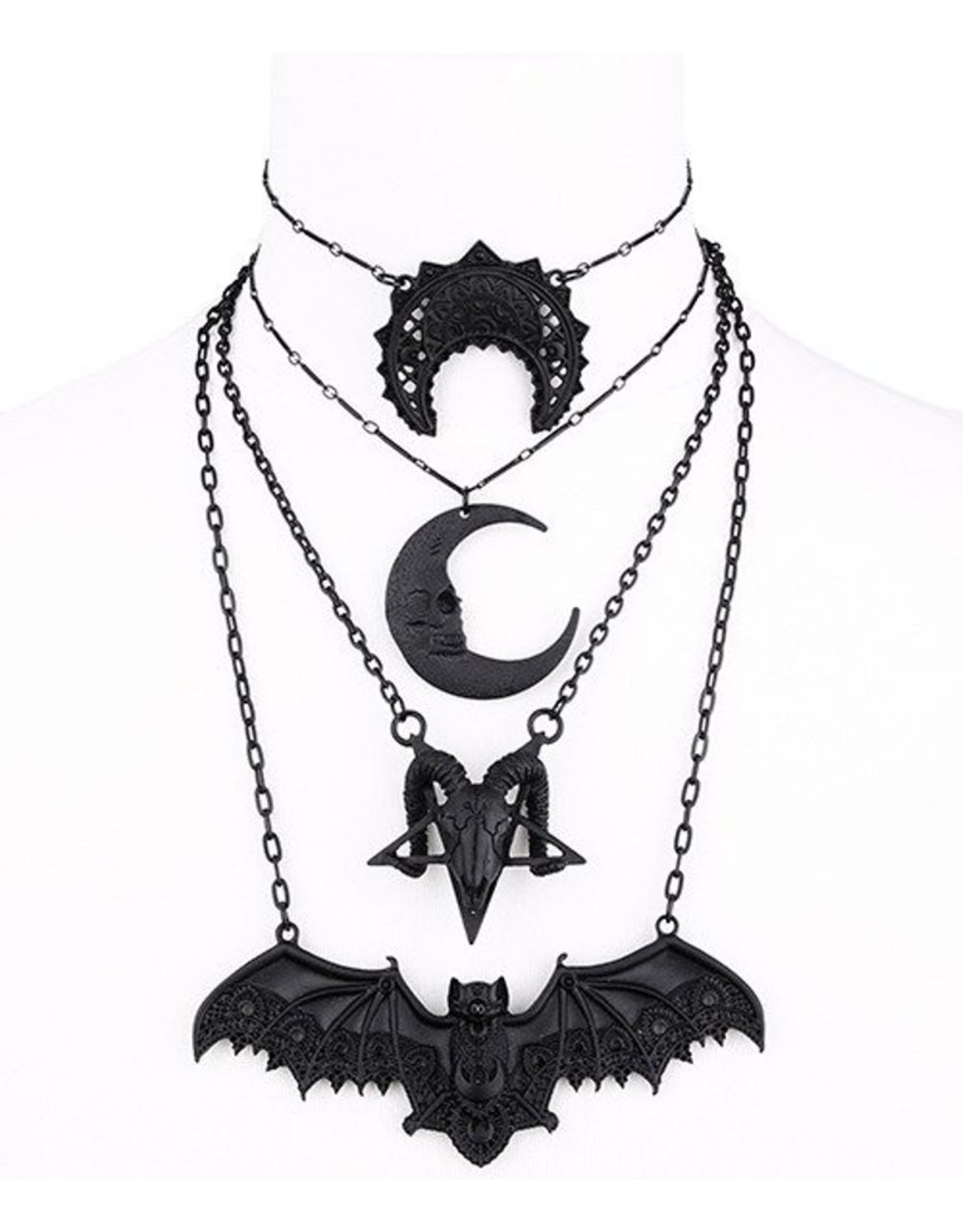 Restyle Jewellery - Bat necklace Restyle (black)