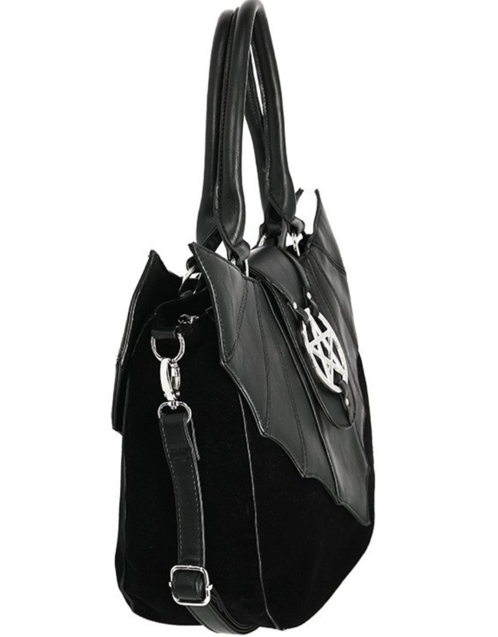 Restyle Gothic bags Steampunk bags - Gothic handbag with Pentagram and Bat wings