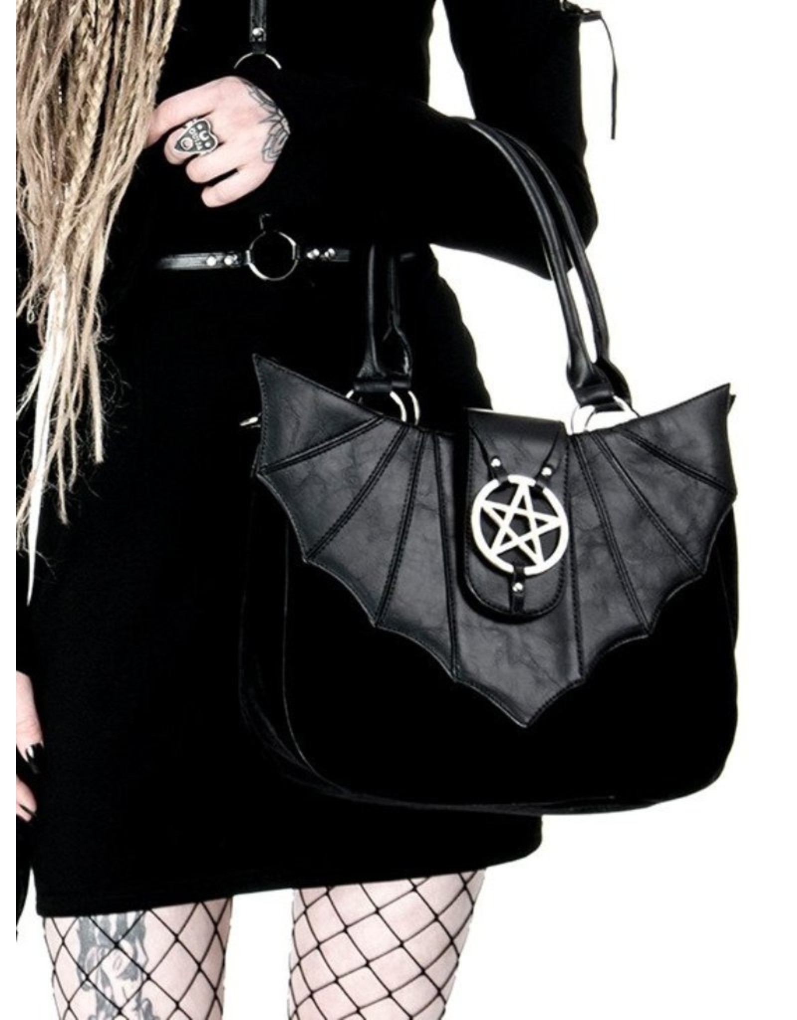 WINGED HOBO BAG Gothic Asymmetric Purse with Bat Wing - Restyle