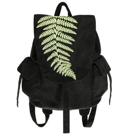 Restyle Backpack Forest Witch with embroidered Fern leaf