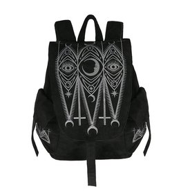 Restyle Gothic Backpack Cathedral with Embroidery