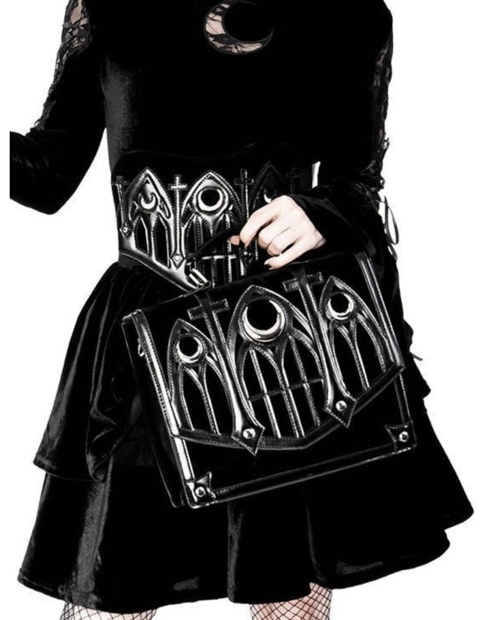 Restyle Gothic bags Steampunk bags - Gothic, Cathedral-patterned handbag