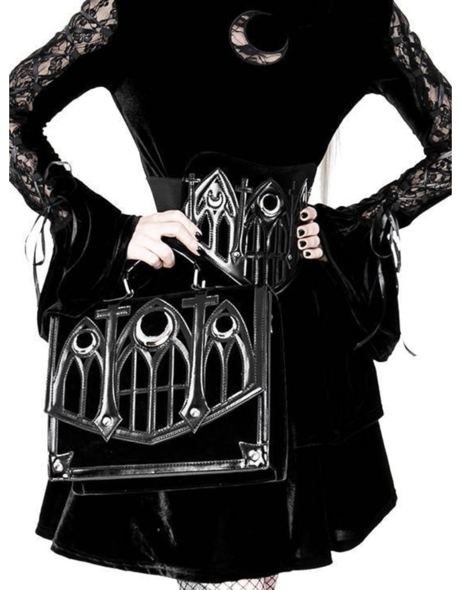 Restyle Gothic bags Steampunk bags - Gothic, Cathedral-patterned handbag