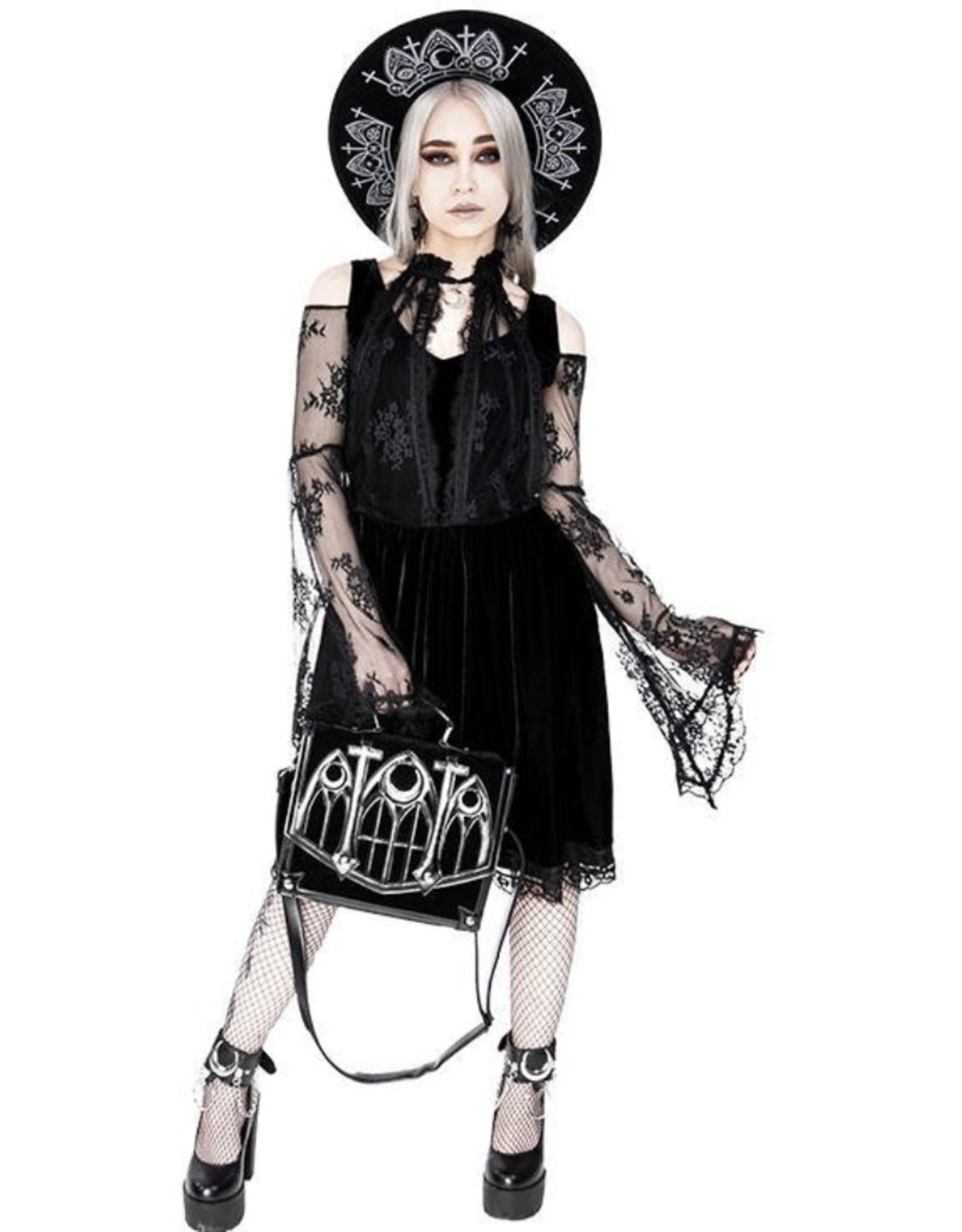 Restyle Gothic bags Steampunk bags - Gothic, Cathedral-patterned handbag