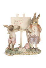 C&E Giftware & Lifestyle - Rabbit School teacher giving lesson figurine 18cm