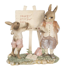 C&E Rabbit School teacher giving lesson figurine 18cm