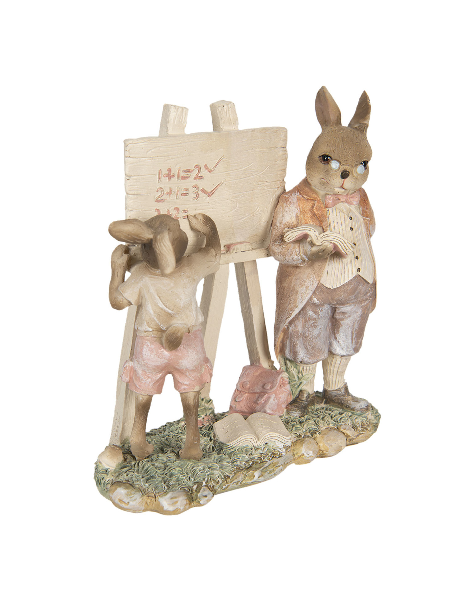 C&E Giftware & Lifestyle - Rabbit School teacher giving lesson figurine 18cm