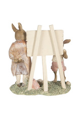 C&E Giftware & Lifestyle - Rabbit School teacher giving lesson figurine 18cm