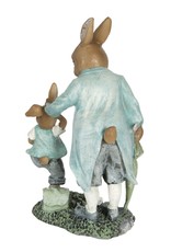 C&E Giftware & Lifestyle - Rabbit Father punishing his son figurine 19cm