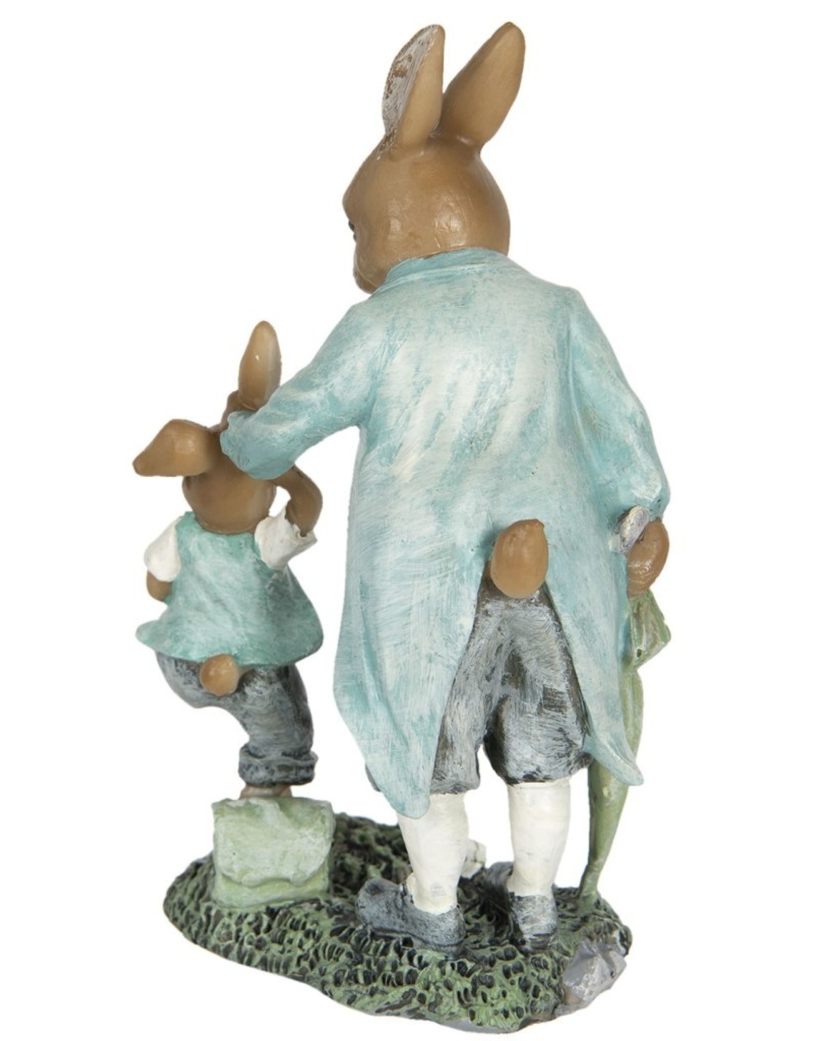 C&E Giftware & Lifestyle - Rabbit Father punishing his son figurine 19cm
