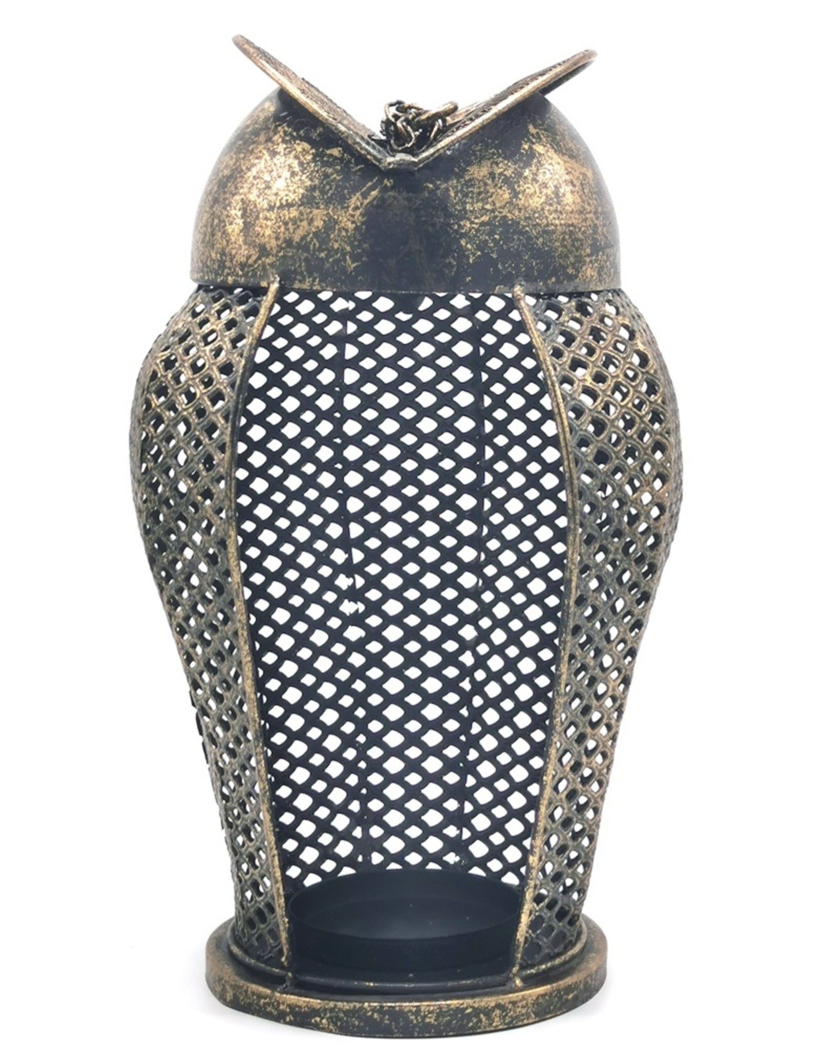 C&E Miscellaneous - Robust metal lantern Owl Industrial style 34cm