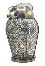 C&E Miscellaneous - Robust metal lantern Owl Industrial style 34cm