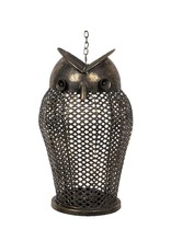 C&E Miscellaneous - Robust metal lantern Owl Industrial style 34cm