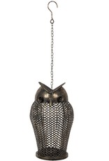 C&E Miscellaneous - Robust metal lantern Owl Industrial style 34cm