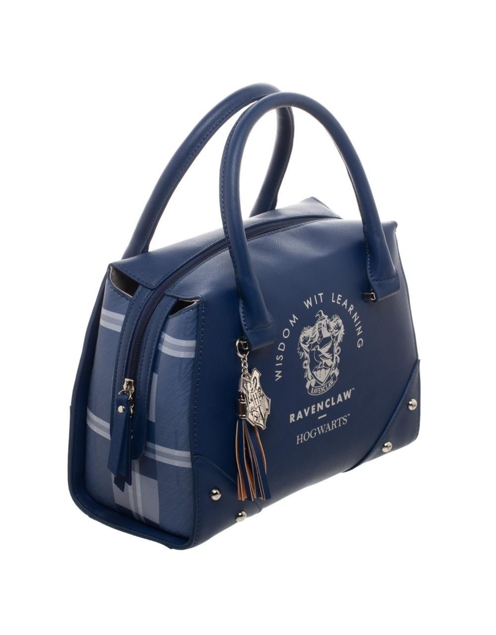 Harry Potter Merchandise - Harry Potter Ravenclaw Luxury Handbag with Plaid Sides y