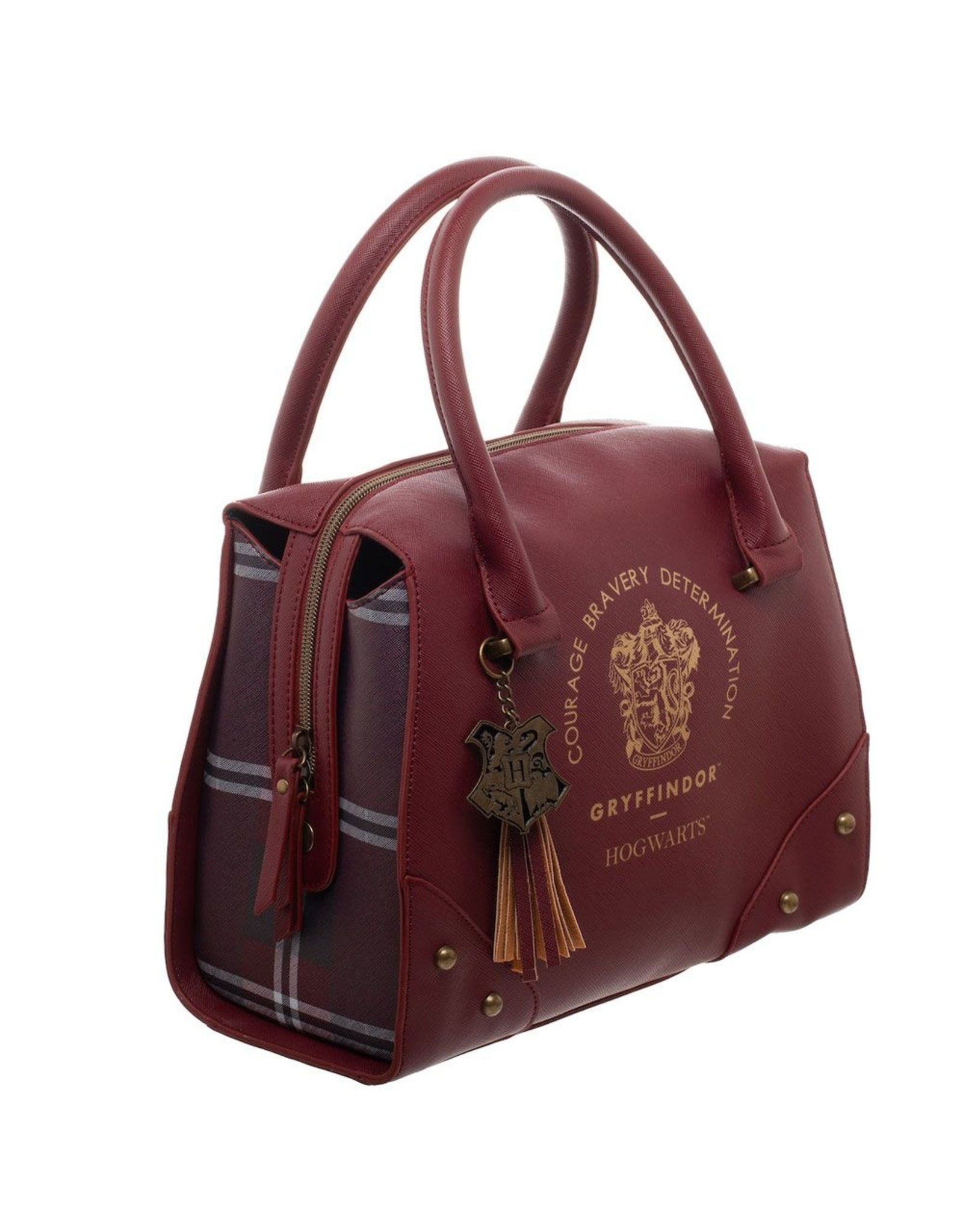 Harry Potter Merchandise - Harry Potter Gryffindor Luxury Handbag with Plaid Sides