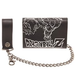 Dragon Ball Z Dragon Ball Z Wallet Embossed Logo with Chain