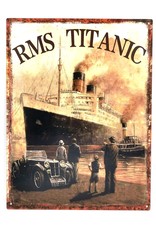 Trukado Miscellaneous - Vintage metal plaque RMS Titanic 33 x 25cm