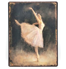 Trukado Vintage metal plaque The Ballerina 33 x 25cm