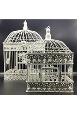 Decoratieve Vogelkooi Miscellaneous - Brocante Metal Birdcage - Set of 2