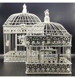 Decoratieve Vogelkooi Brocante Metal Birdcage - Set of 2