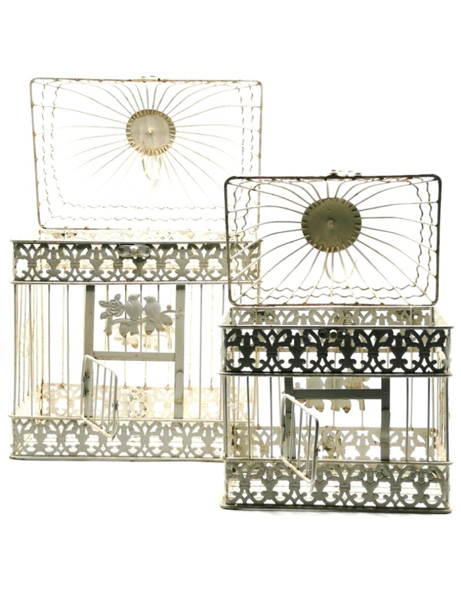 Trukado Miscellaneous - Brocante Metal Birdcage - Set of 2