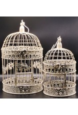 Trukado Miscellaneous - Brocante Metal Birdcage - Set of 2  (round)