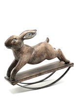 Trukado Miscellaneous - Brocante Rocking Rabbit figurine 24,4 x 21cm