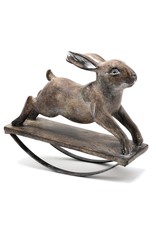 Trukado Miscellaneous - Brocante Rocking Rabbit figurine 24,4 x 21cm