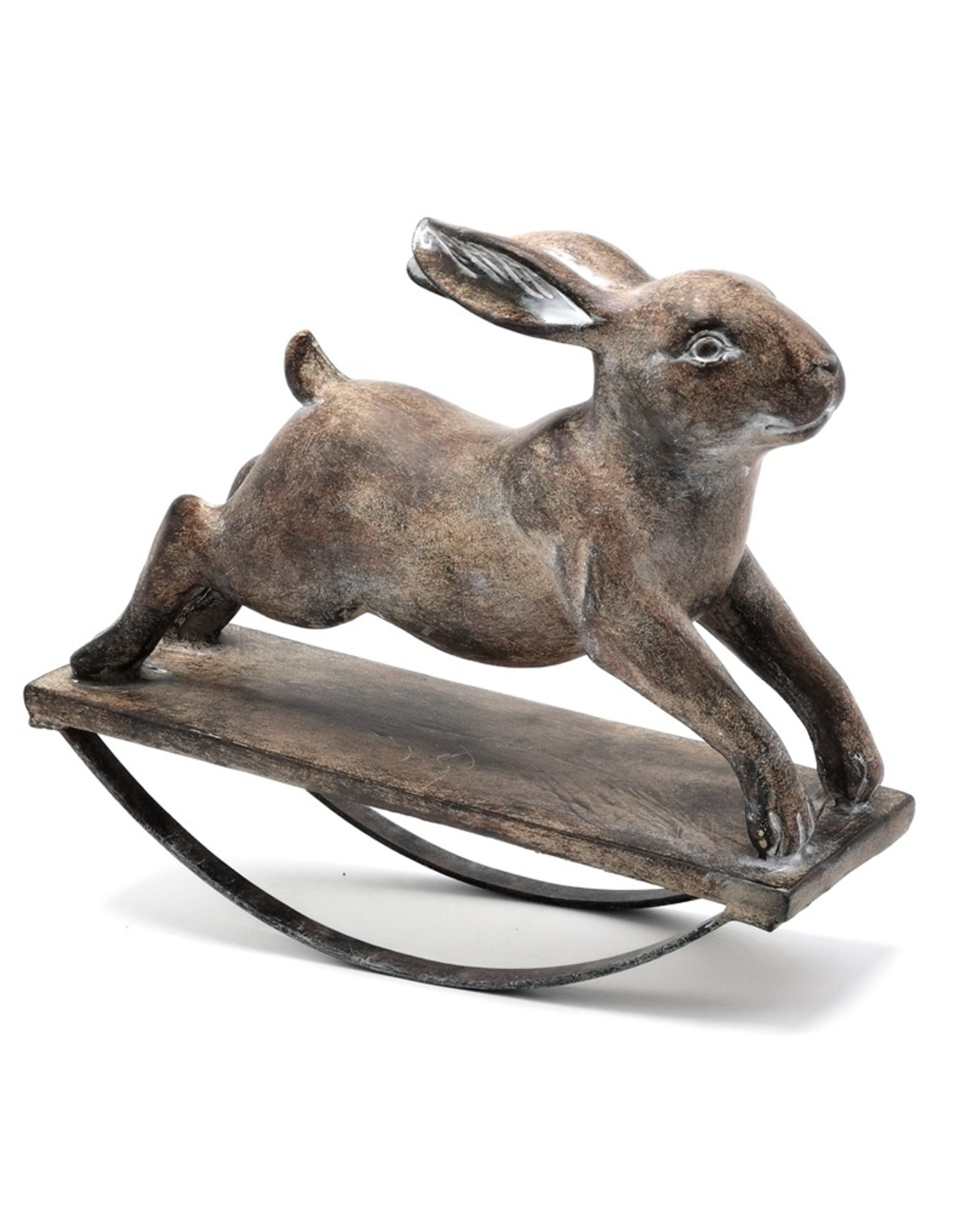 Trukado Miscellaneous - Brocante Rocking Rabbit figurine 24,4 x 21cm