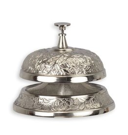 Trukado Hotel Bell with Engraved Flower Ornament Renaissance