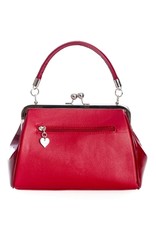 Banned Retro bags  Vintage bags - 1950's Retro Hollywood Glam Clasp Handbag  (Red)