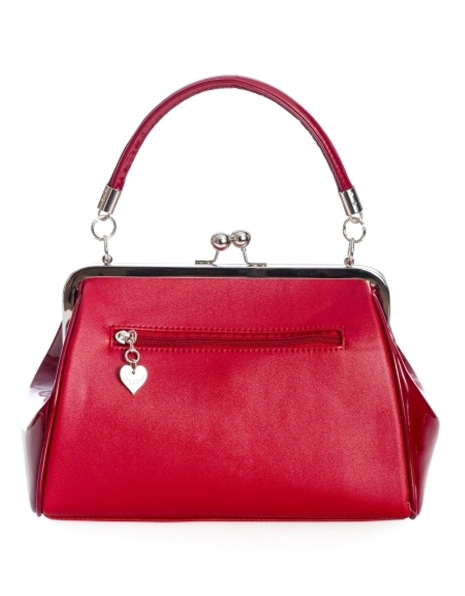 Banned Retro bags  Vintage bags - 1950's Retro Hollywood Glam Clasp Handbag  (Red)