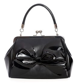 Banned 1950's Retro - Hollywood Glam Clasp Handbag (black)