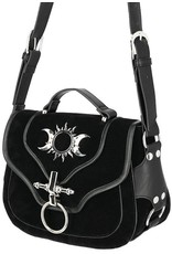 Restyle Gothic Bags Steampunk Bags - Gothic handbag with Crescent Moons and Sun Triple Goddess