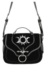 Restyle Gothic Bags Steampunk Bags - Gothic handbag with Crescent Moons and Sun Triple Goddess