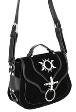 Restyle Gothic Bags Steampunk Bags - Gothic handbag with Crescent Moons and Sun Triple Goddess