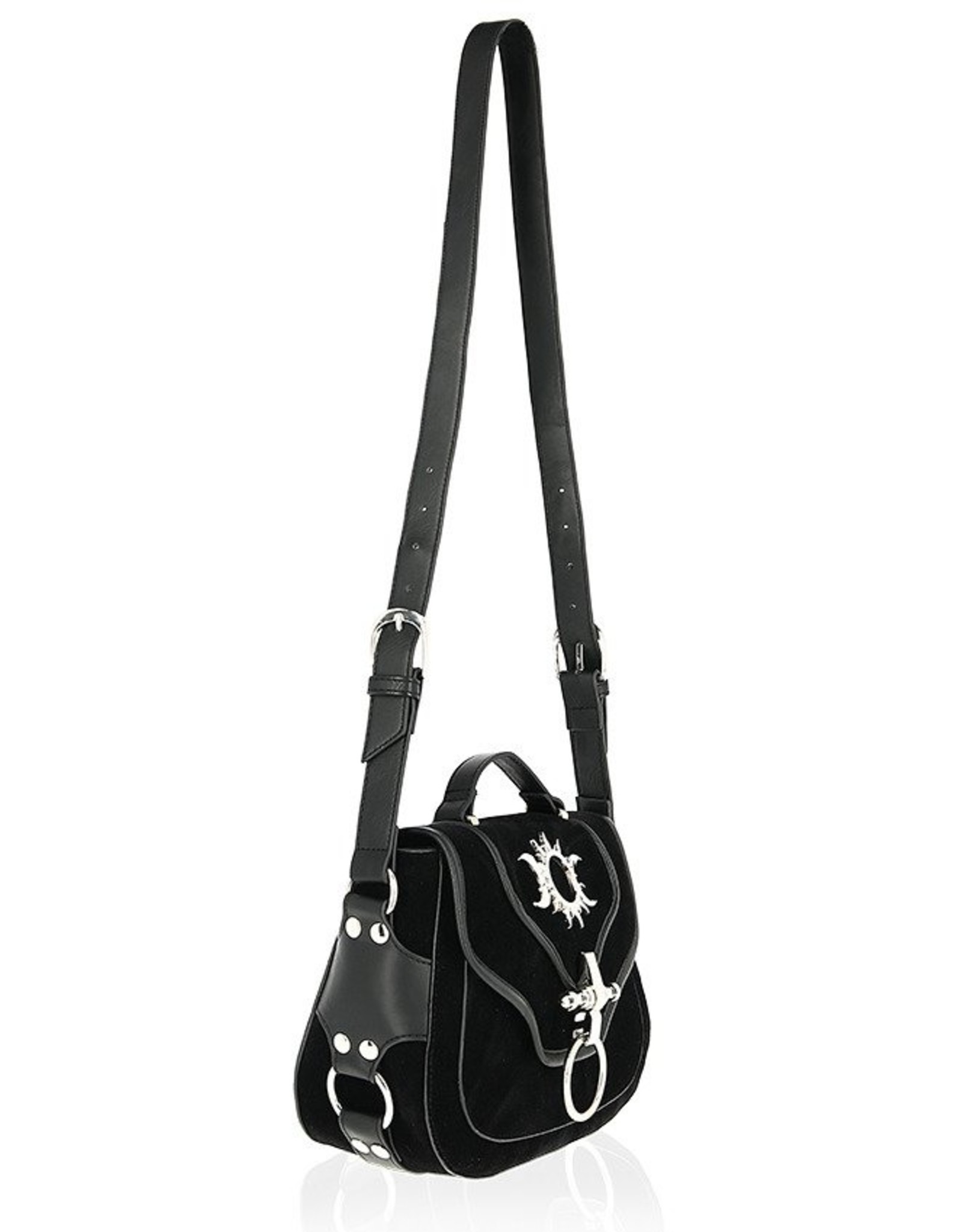 Restyle Gothic Bags Steampunk Bags - Gothic handbag with Crescent Moons and Sun Triple Goddess