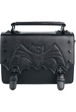 Banned Gothic bags Steampunk bags - Handbag with embossed Bat Nocturne