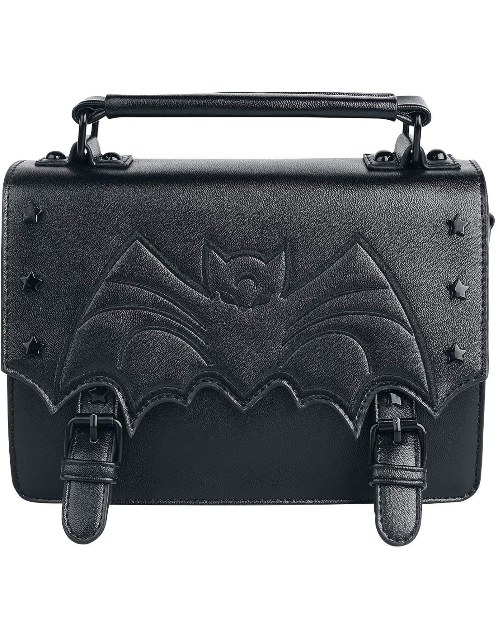 Banned Gothic bags Steampunk bags - Handbag with embossed Bat Nocturne