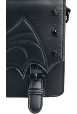 Banned Gothic bags Steampunk bags - Handbag with embossed Bat Nocturne