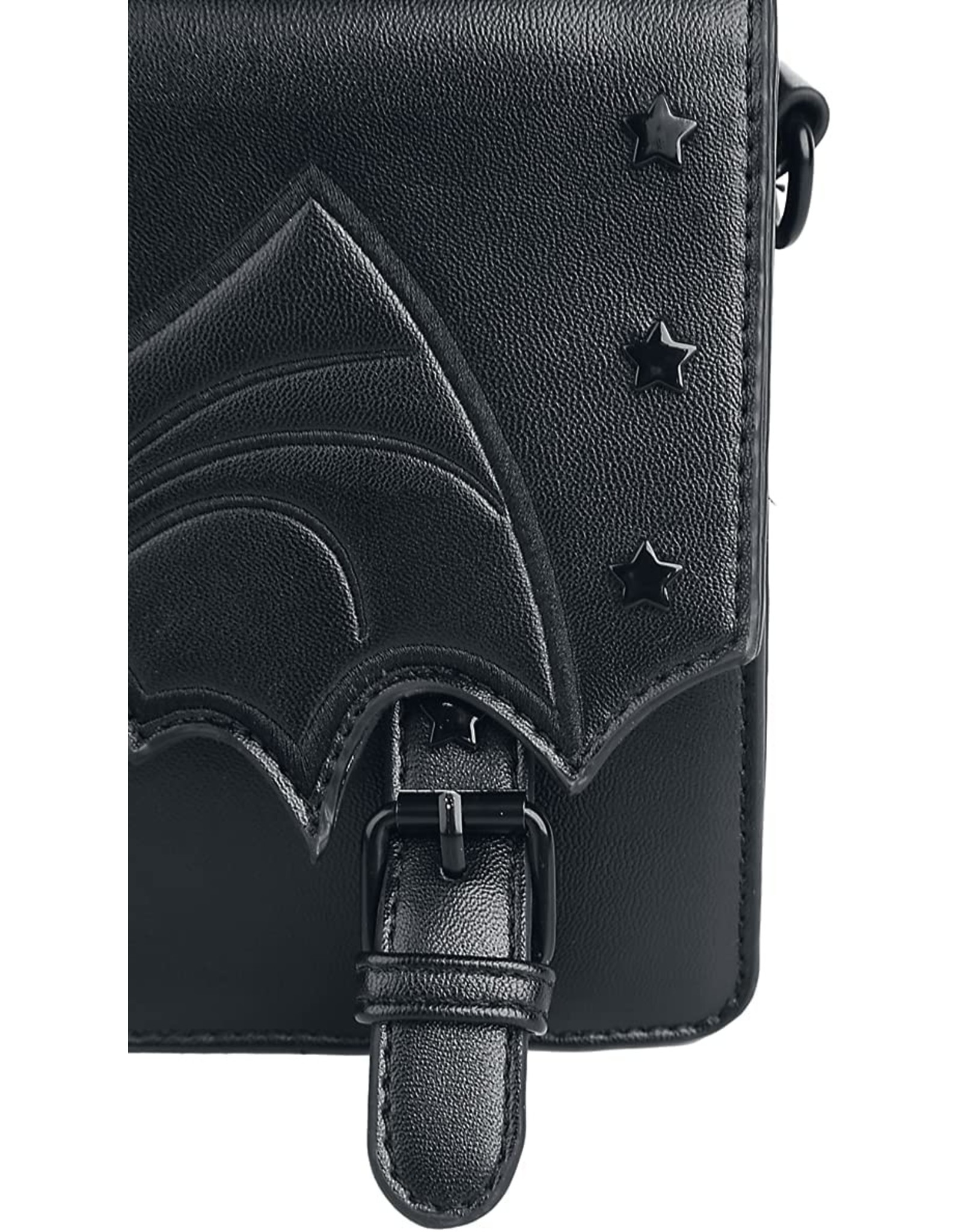 Banned Gothic bags Steampunk bags - Handbag with embossed Bat Nocturne