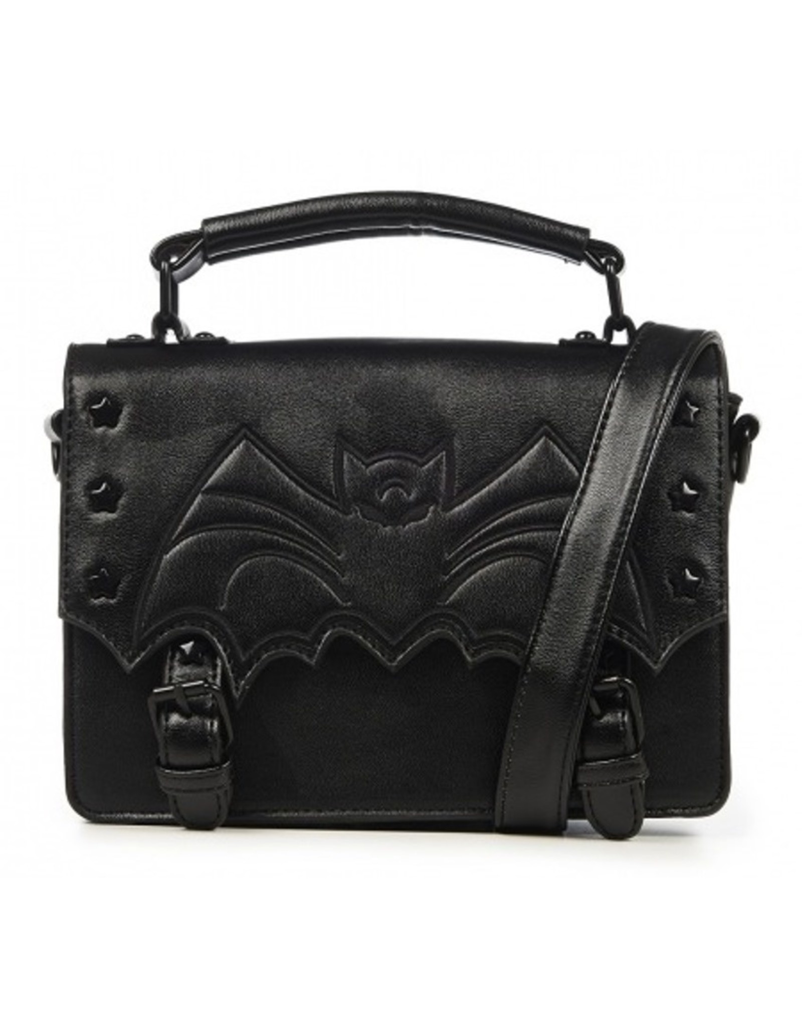 Banned Gothic bags Steampunk bags - Handbag with embossed Bat Nocturne