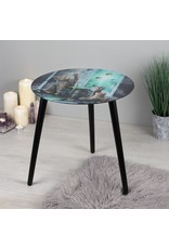 Lisa Parker Miscellaneous -  Glass Table with Cats and Cauldron Hubble Bubble by Lisa Parker